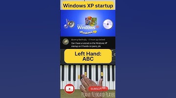 Windows XP startup tune 🖥️ (Keyboard 🎹 Tutorial) #shorts #shortvideo #youtubeshorts