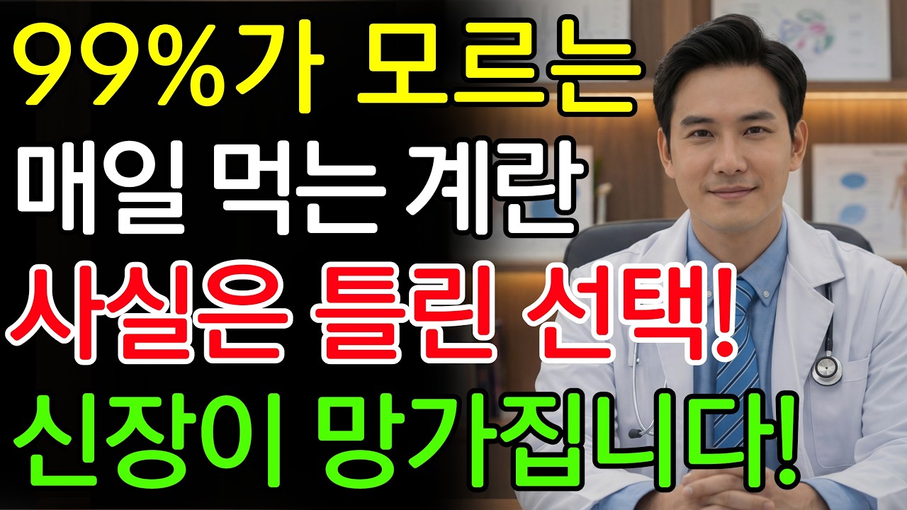시니어가 매일 먹는 계란, 신장 기능을 소리 없이 망가뜨릴 수 있습니다 | 신장에좋은음식 | 신장건강 |노년의 건강