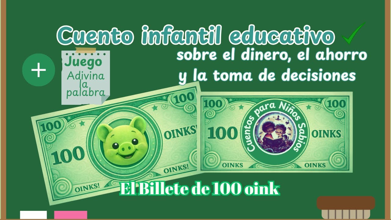 👉 ¿Qué harías si encontraras un billete? 💰 | Cuento infantil con juego