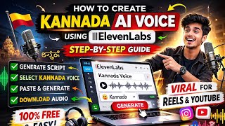 Free Kannada AI Voice Generator? 😍 | Full Tutorial. #kannadavoice #elevenlabs #viral #karanataka 