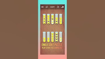 Emoji Sort Puzzle #emoji puzzle, #puzzle game #hardlevel9 #emojipuzzlegame #watersortpuzzl #shorts