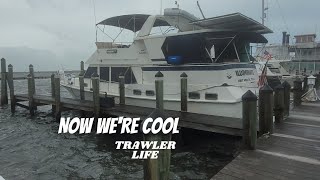 HOW TO: Install a NEW Marine Air Conditioning unit || Dometic 1600 btu Marine AC || TRAWLER life