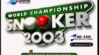 [Xbox] Introduction du jeu World Championship Snooker 2003 de Codemasters (2003)