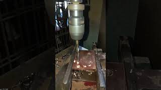 Drilling copper busbar