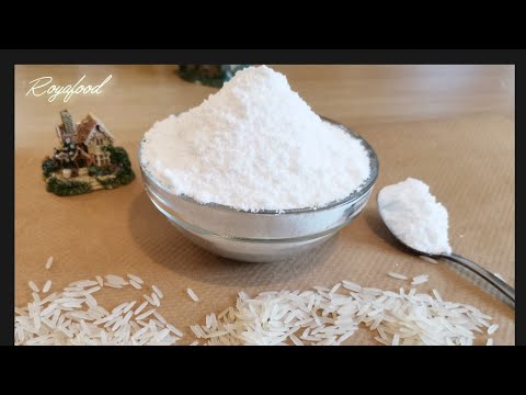 طرز تهیه آرد برنج   ساده و راحت   How to make rice flour