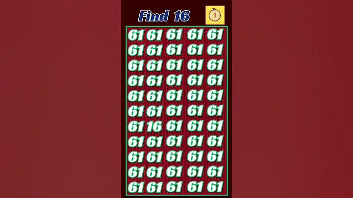 Can you find odd number [16] within 10second?/#opticalillusion #shortsfeed #puzzle #maths #shorts