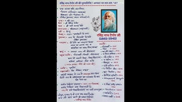 All about Rabindranath Tagore|| detail||viral||handwritten notes