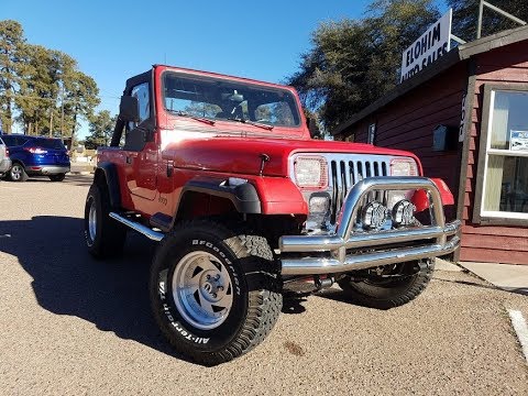 Here's a look at the 1989 Jeep Wrangler YJ - YouTube