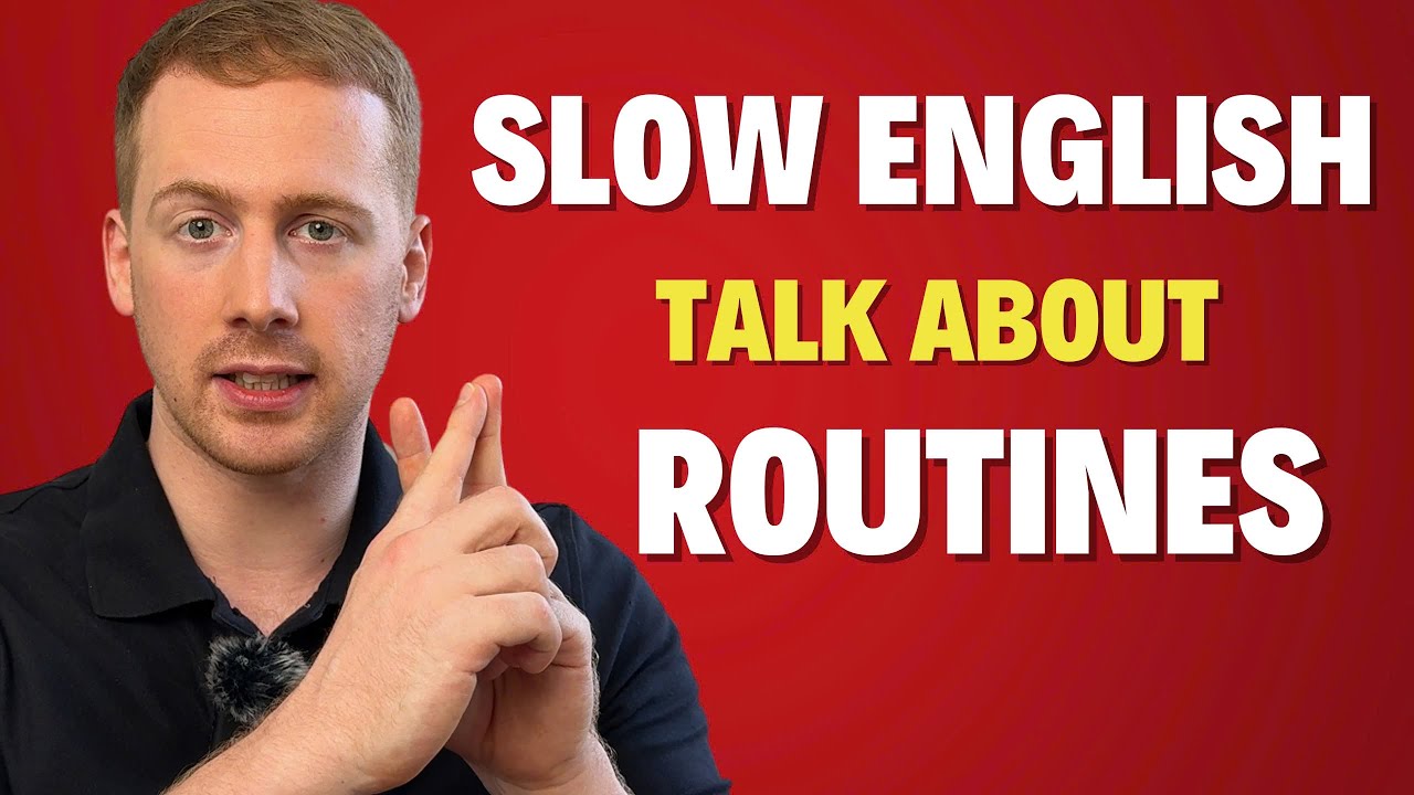 🌞 Мой распорядок дня на английском языке | Разговорная практика для начинающих с медленной и чётк...