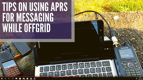 Using a range of APRS off grid features for amateur radio communication