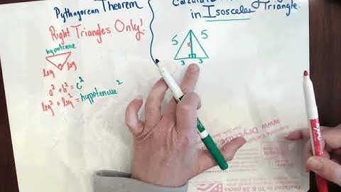 Pythagorean Theorem in Isosceles Triangles