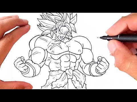 Desenho de Broly de Dragon Ball Z para colorir