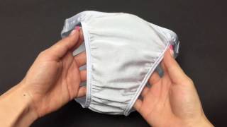 光沢2WAY生地　ノーシームはぎ無しブリーフ