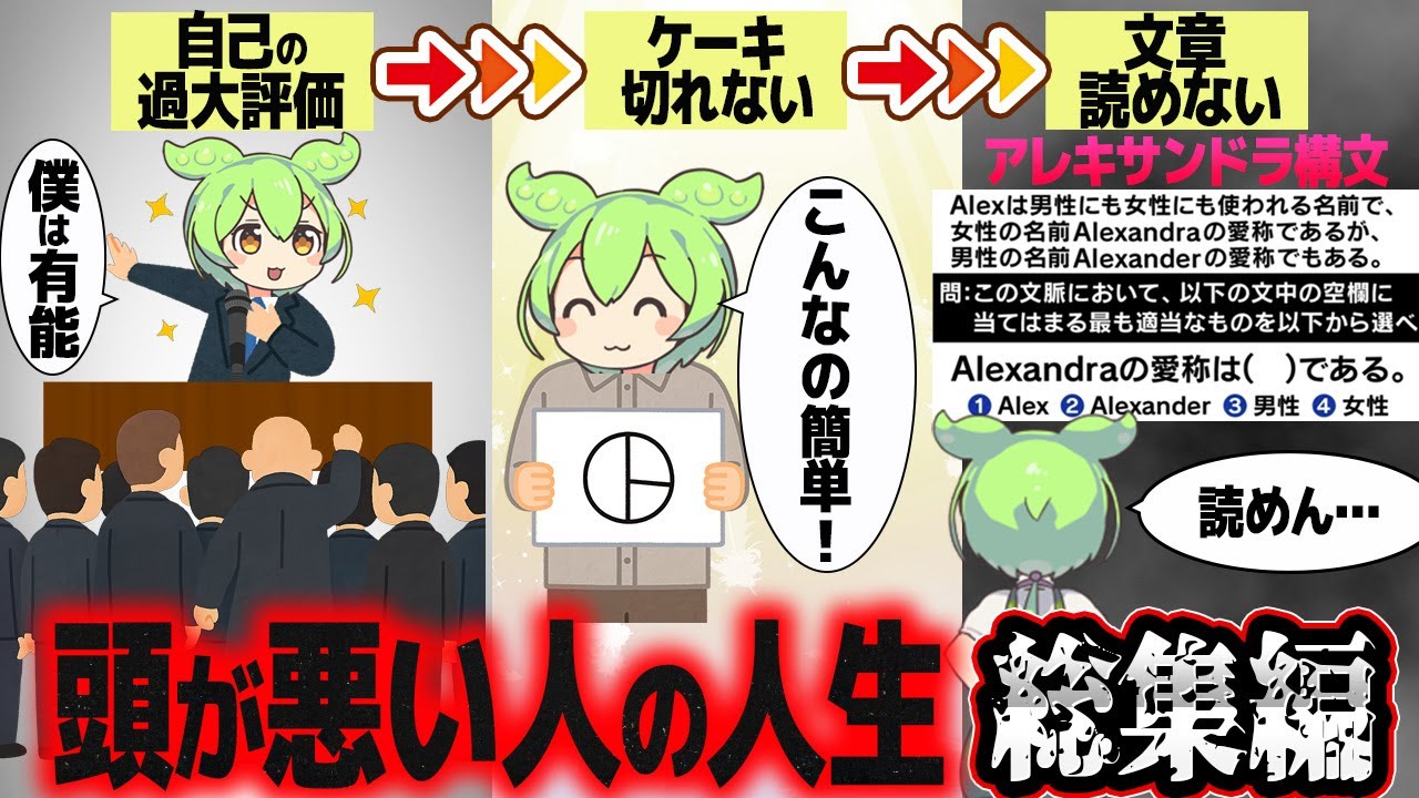 【総集編】頭が悪い人の世界の捉え方【ずんだもん解説】