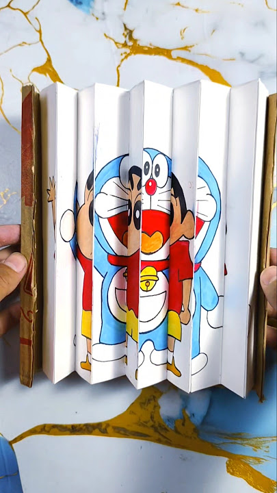Who is the best best shinchan and doraemon ?😱 lenticular art  #shorts #short