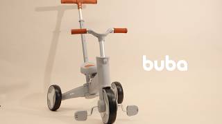 Triciclo 5 em 1 Cinza (12m+) - Buba