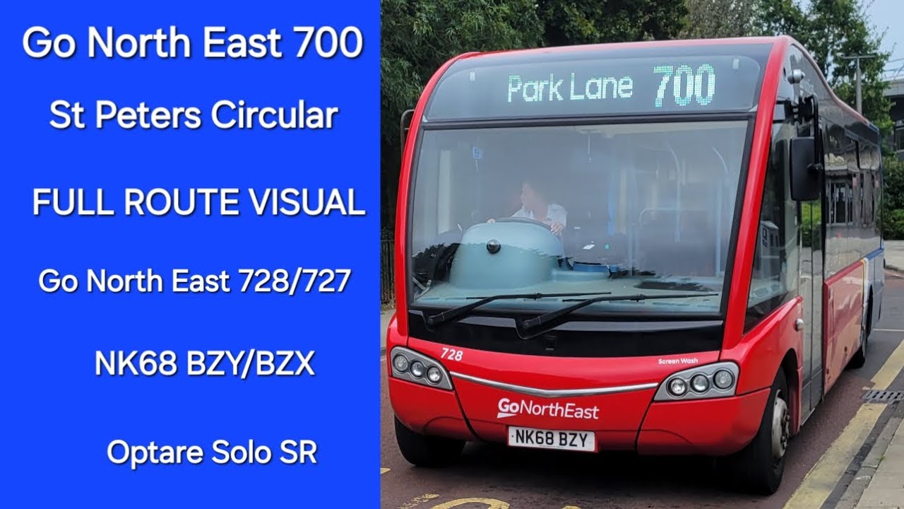 FULL ROUTE VISUAL Go North East 700 St Peters Circular Summer Route full-route-visual-go-north-east-700-st-peters-circular-summer-route