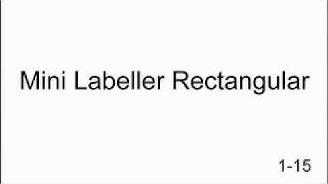 Germark-Mini labeller rectangular