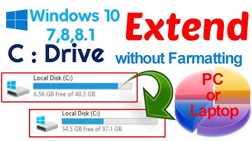 How to Extend Local C : Drive Without Formatting PC or Laptop