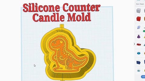 TinkerCAD-tips! Siliconen aanrechtkaarsvorm deel 1. #tinkercad #caddesign #3dprintable #3dprinting