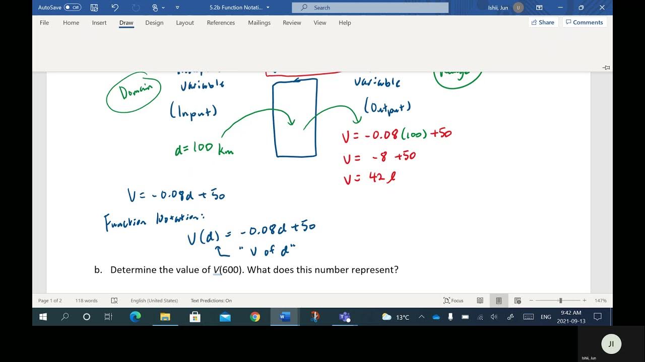 5 2b Properties of Functions Function Notation - YouTube