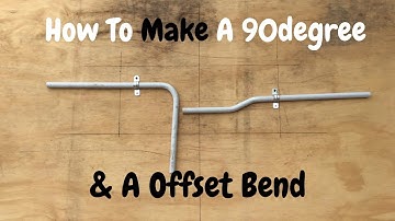 How To Make A 90 degree & A Offset Bend With P.V.C Conduits! Tutorial (Watch Full Video)