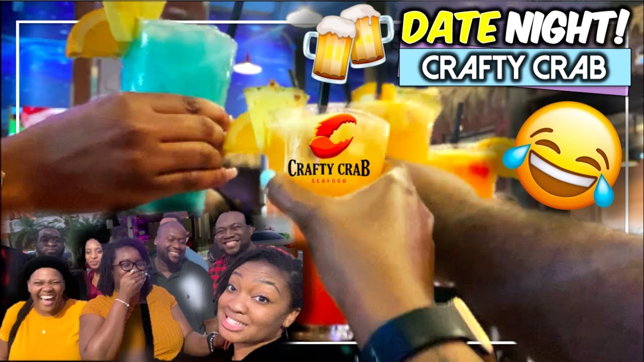 Crafty Crab Date Night 🦀💚💙 My First Crab Boil Seafood Boil 🍴 YouTube