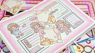 stickers journaling ??cute kawaii sticker? Immersive ASMR bullet journal | Ep.170