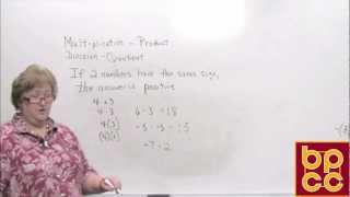 Math 098 Module 3 - Multiplication and Division of Integers