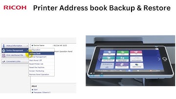 Ricoh printer address book Backup And Restore, Address book Backup, Ricoh printer address book.