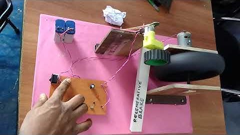 Regenerative braking system to store power from brake