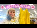 Come Thrift With me for SPRING 2022 *Colorful Spring Try on Thrift Haul*