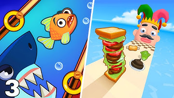 Save The Fish vs Sandwich Runner - MAXLEVEL Gameplay Walkthrough (Android, iOS) NEW UPDATE Ep 3