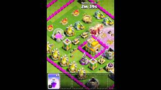 GIANTS WITH RAGE SPELL ATTACKED AT THE TH7 BASE.WIN STARS.#clashofclans #strategymind #gamingshorts
