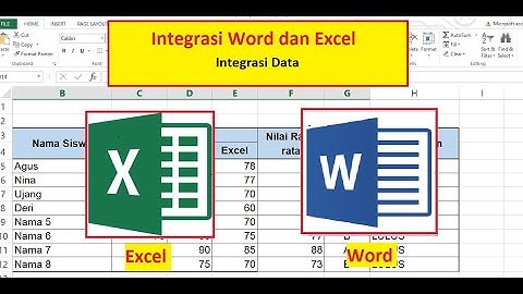 Cara Integrasi Word dan Excel | Integrasi Data