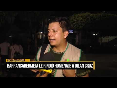 Barrancabermeja le rindió homenaje a Dilan Cruz
