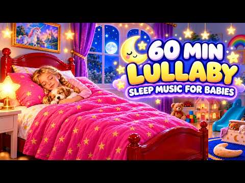 Sweet Dreams 🌙 1 Hour Baby Lullaby for Deep Sleep | Gentle Bedtime Music in 4K