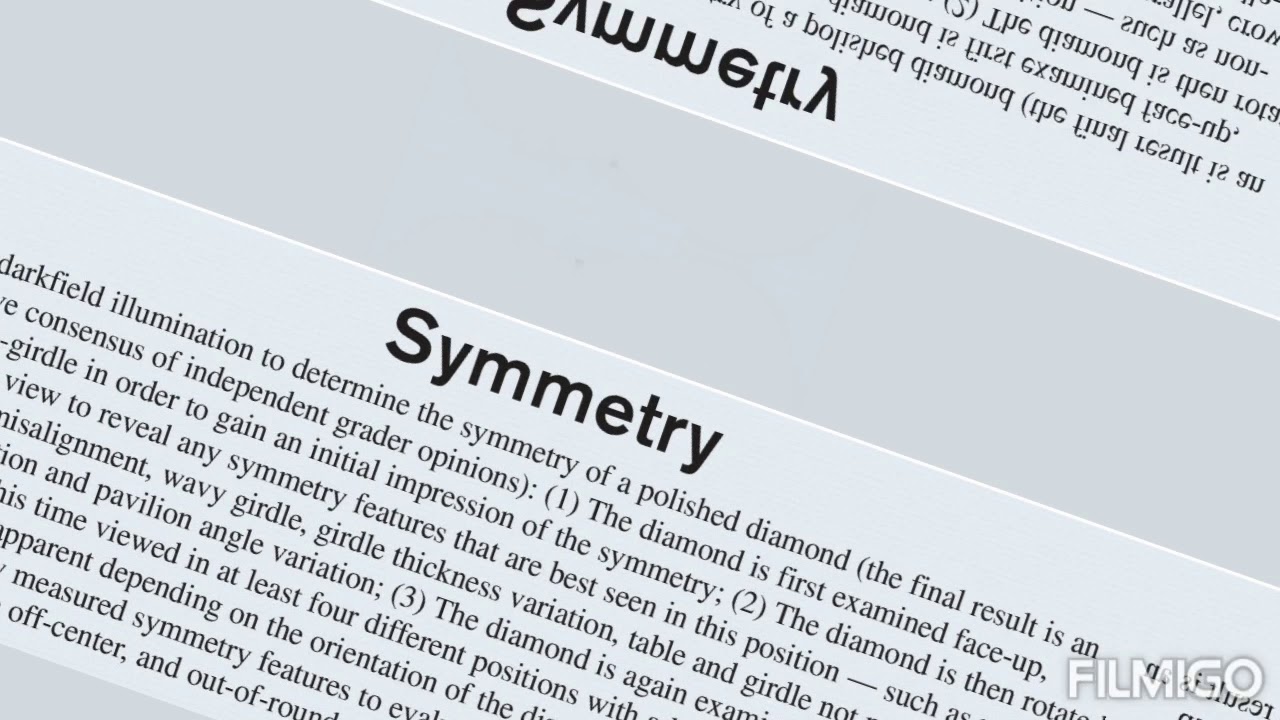 DIAMOND SYMMETRY FEATURES
