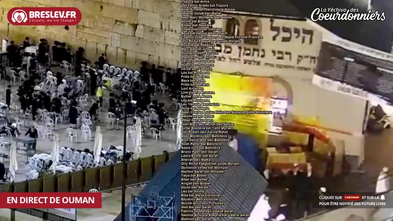 live Tikoun Haclali - 3 TICHRI - Breslev - Ouman -