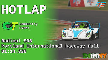 MoonieGT Hotlap Challenge: rF2, Radical SR3, Portland International Raceway Full, 01:14.336
