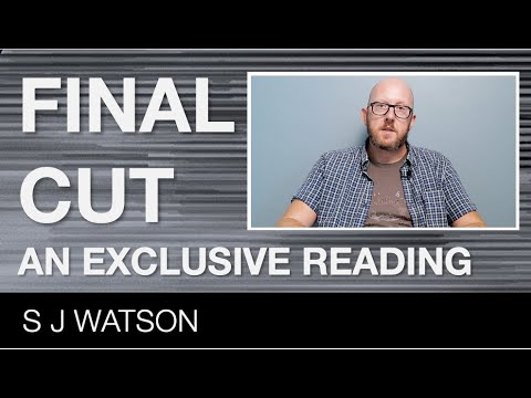 Bestselling author, S J Watson, reads from his new psychological ...