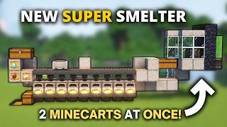 Minecraft NEW Easiest AUTO SUPER SMELTER Farm (26.2+) Java & Bedrock