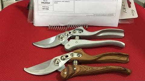 So sánh kéo cắt cành cầm tay sk5 mẫu 2020 và kéo sk5 vân gỗ ( Trả lời câu hỏi của a Khánh ở Lào Cai