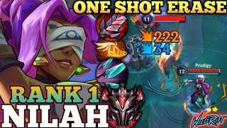 NILAH ONE SHOT META BUILD ABUSE! HYPER KILLER MVP PLAY - TOP 1 GLOBAL NILAH BY Prodigy - WILD RIFT 