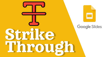 Google Slides Strikethrough Guide