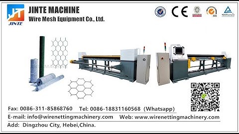 CNC straight and reverse double twisted hexagonal wire mesh netting machine