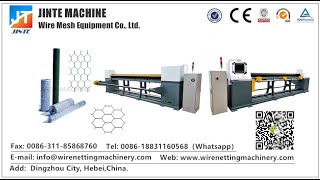 CNC straight and reverse double twisted hexagonal wire mesh netting machine