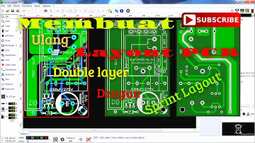 Membuat ulang layout pcb double layer dengan sprint layout