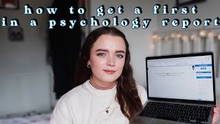 research report tips | how to get a first in a psychology report✨