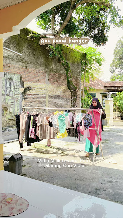 siang ini panas jadi bisa jemur pakaian pakai jemuran baju stainless cek link di diskripsi